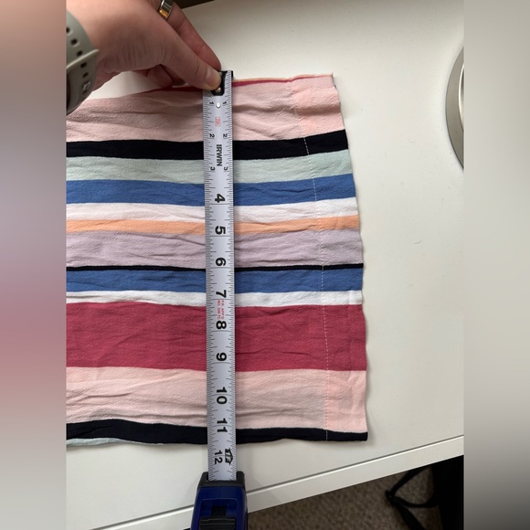 LOFT Nordstrom Flare Striped Pants Sz S - Picture 7 of 8